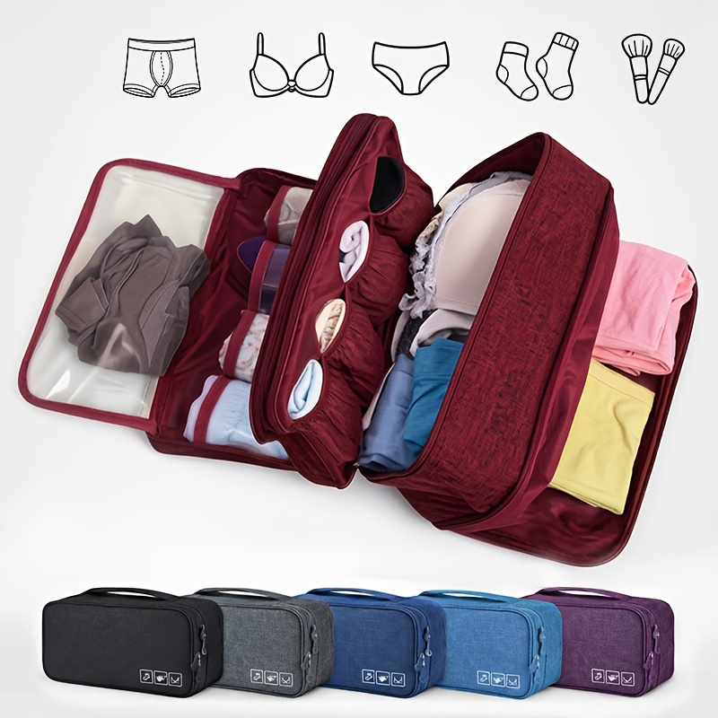 Sock Organizer Tray - 1 PCS Portable Foldable Travel Underwear