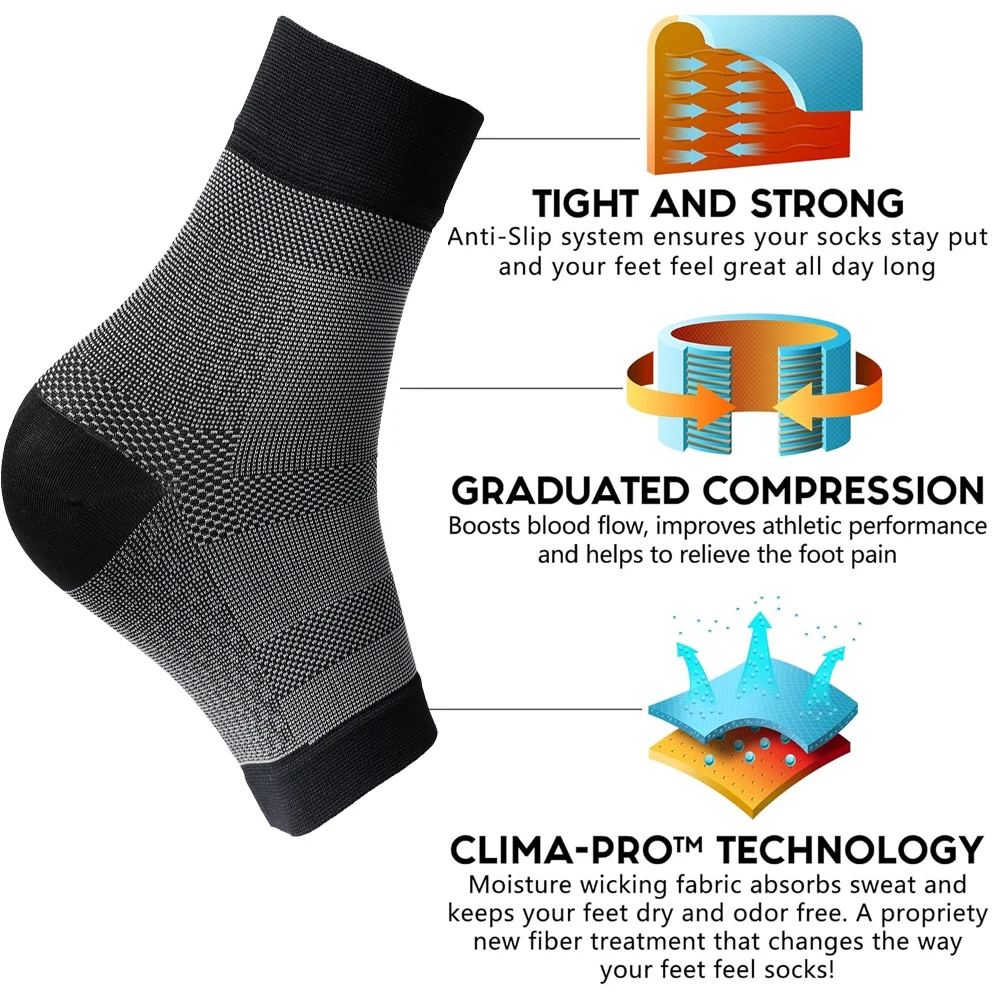 1Pair Open Toe Compression Soc - đánh giá và giá Ankle Brace Sock