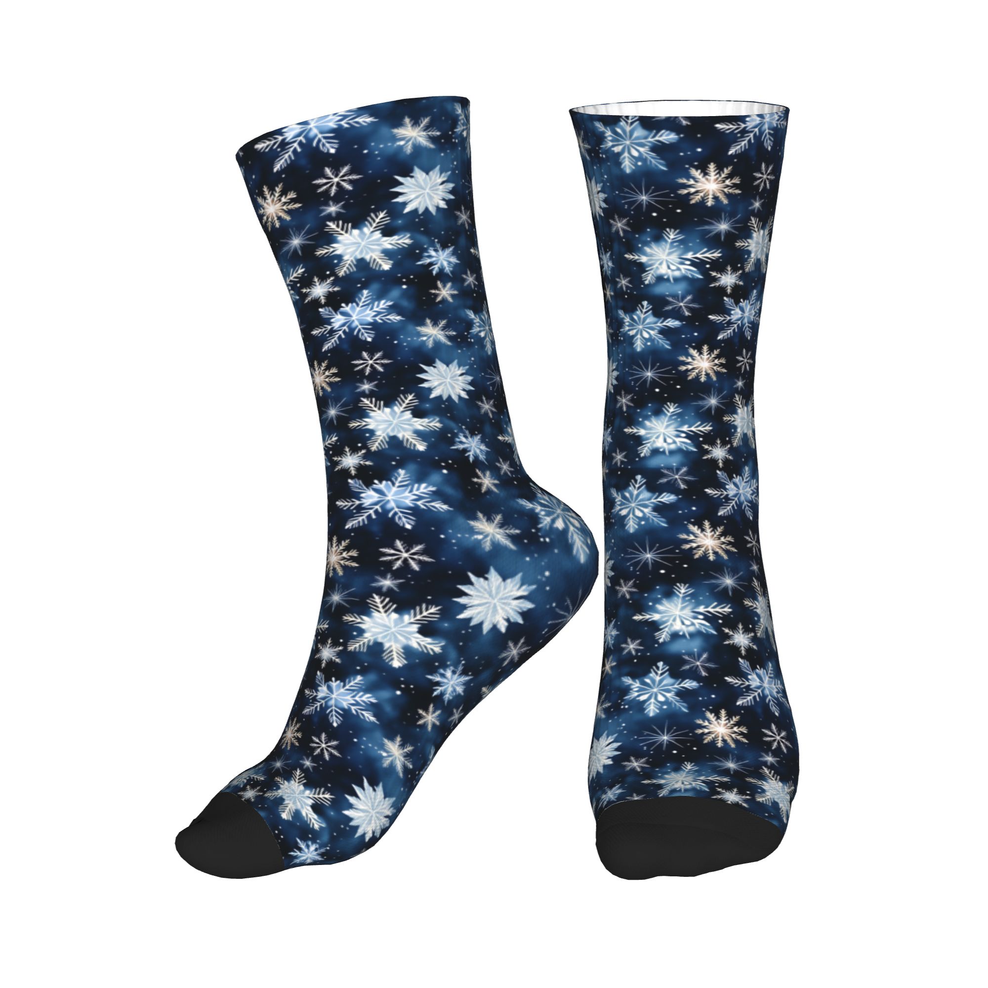 Navy Blue Snowflake Pattern Me - đánh giá và giá Dress Sock Men