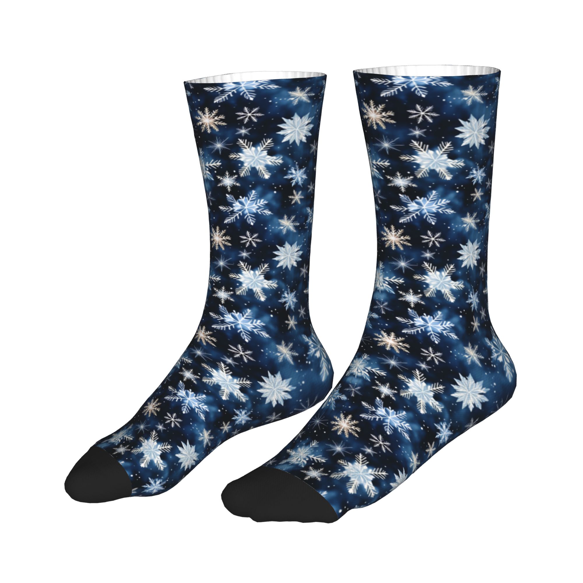 Navy Blue Snowflake Pattern Me - đánh giá và giá Dress Sock Men