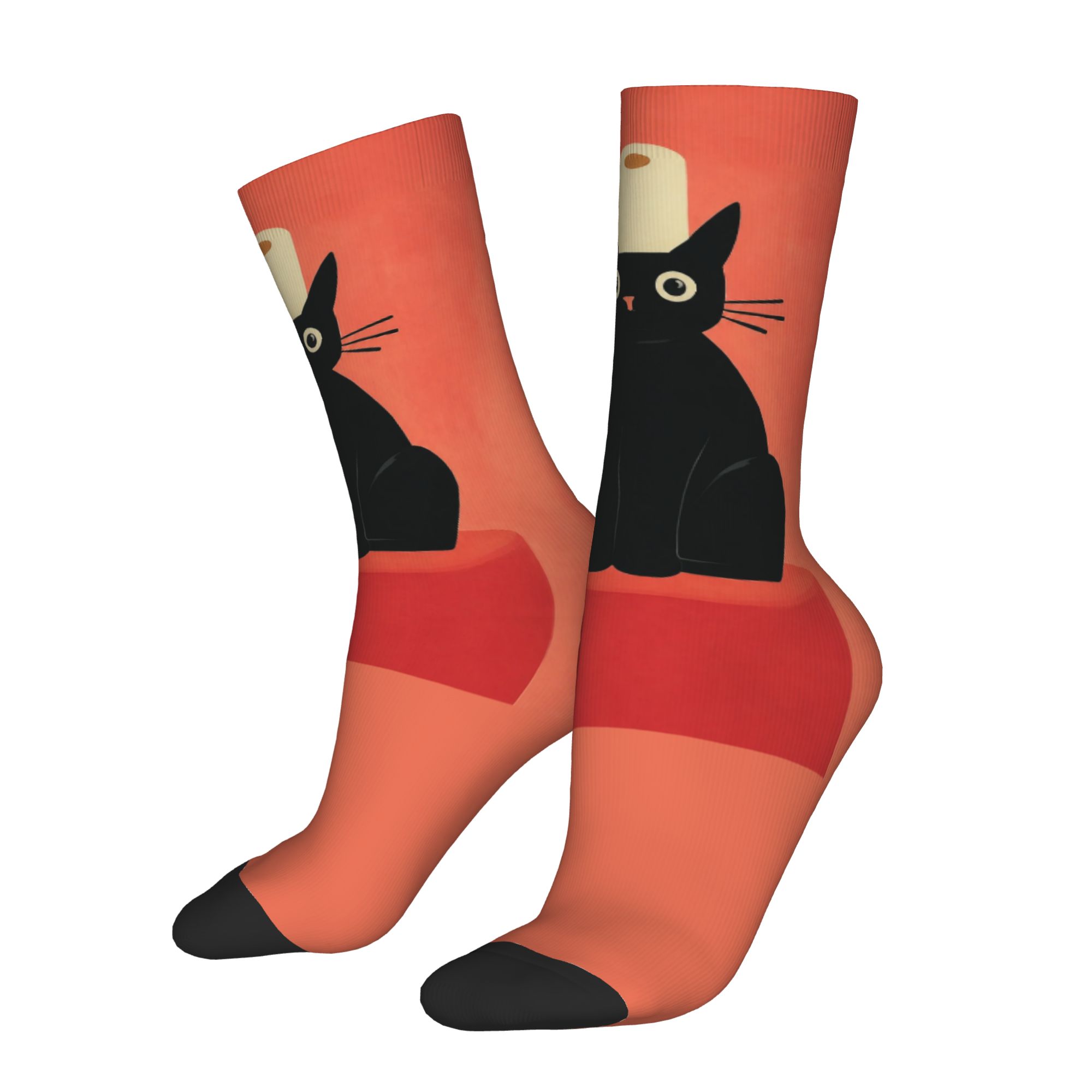Custom Black Cat with Toilet P - đánh giá và giá Dress Sock Men
