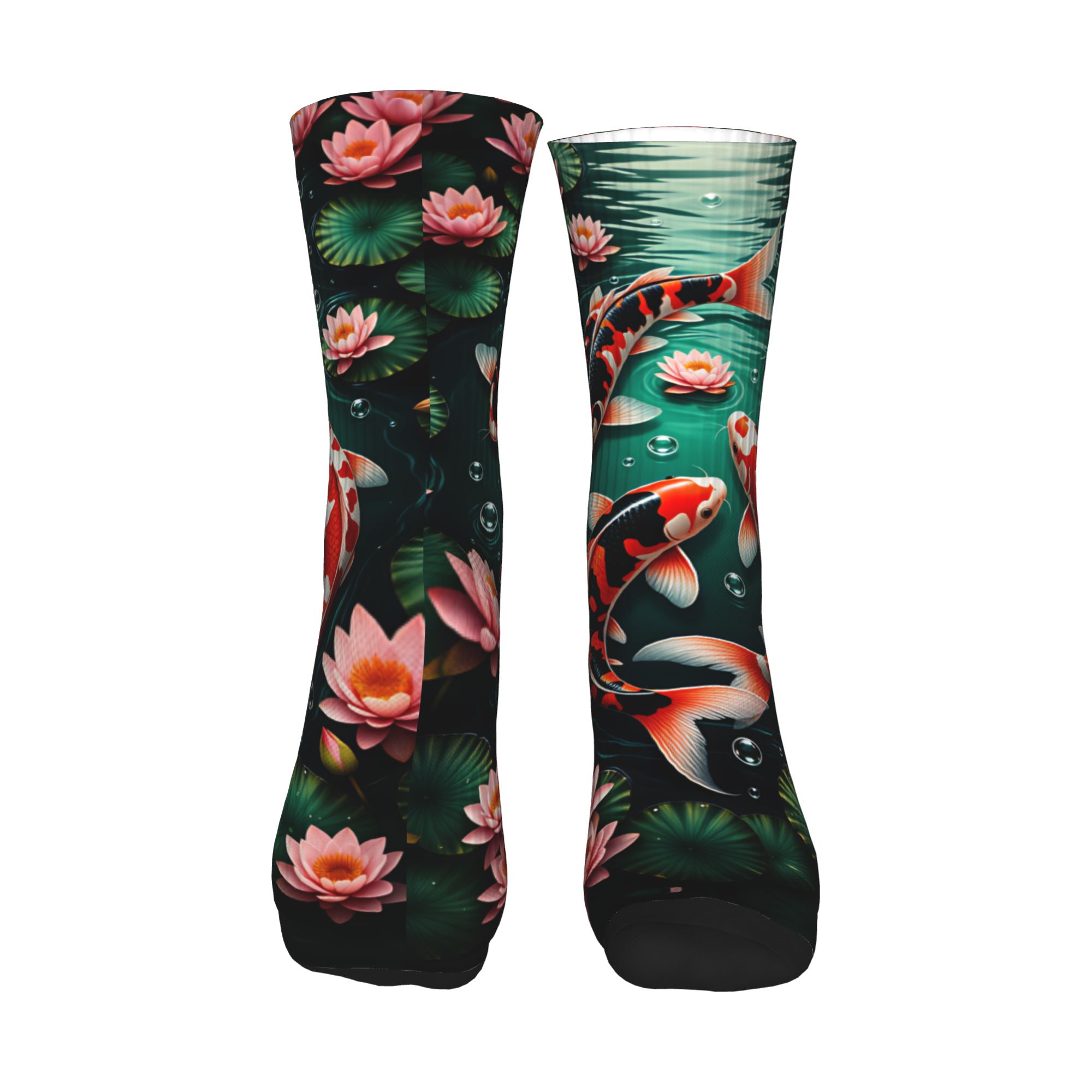 Three Koi Lotus Dark Pond Feng - đánh giá và giá Dress Sock Men