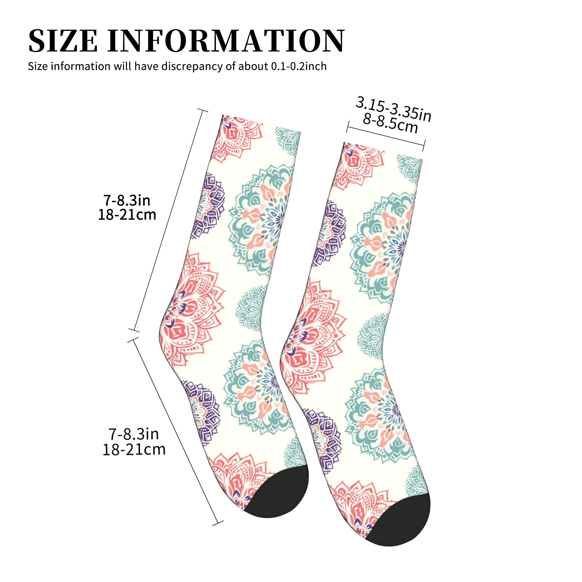 Fun Mens Pastel Boho Mandala P - đánh giá và giá Dress Sock Men