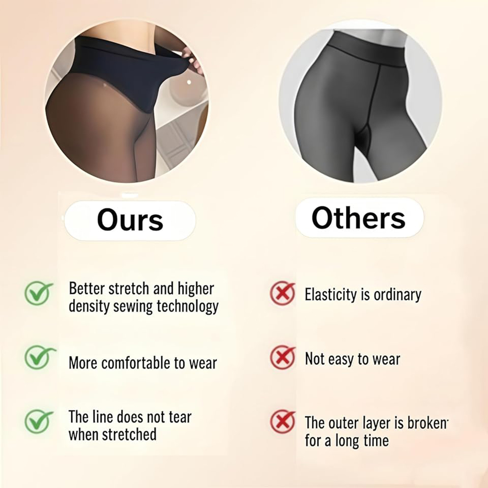 One Seam Fleece Lined Tights W - đánh giá và giá Tights Pantyhose Sheer
