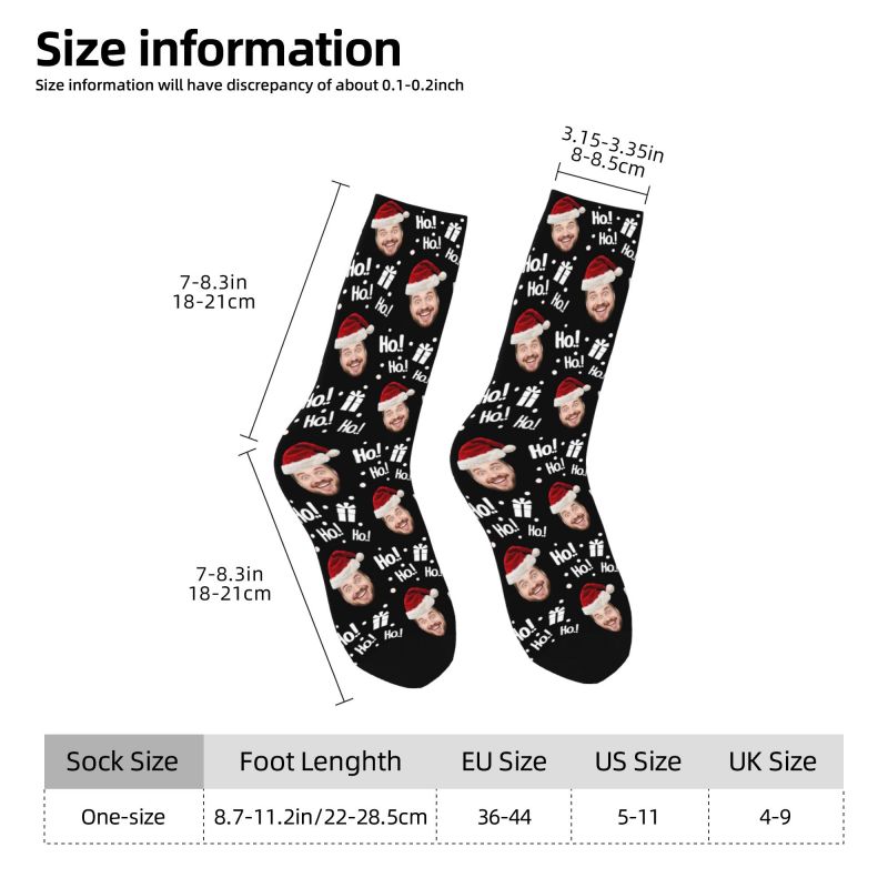 Christmas Face Photo Personali - đánh giá và giá Dress Sock Men