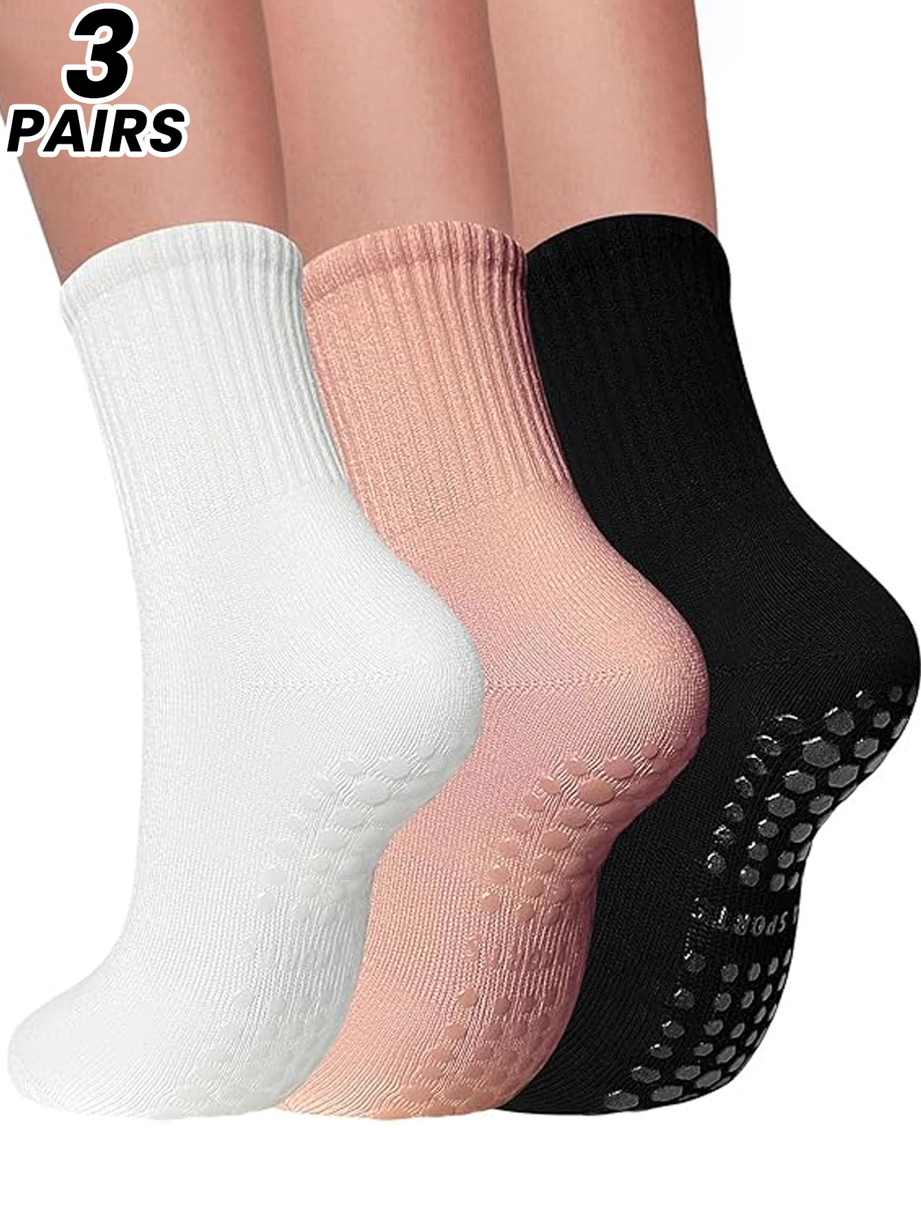 3 pairs of professional yoga s - đánh giá và giá Grip Sock Yoga