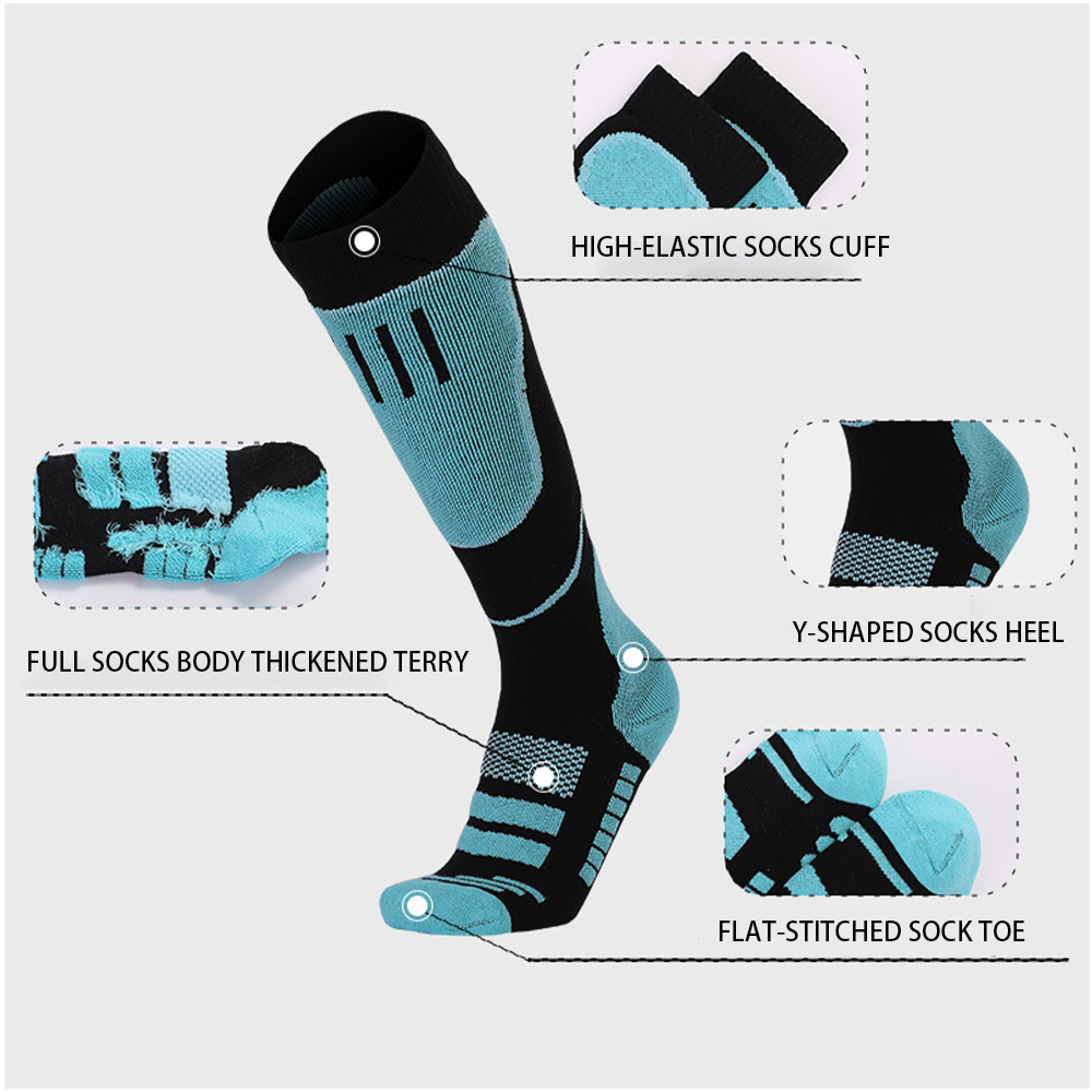 L●Mirror 2 Pairs Knee High Ski - đánh giá và giá Thermal Sock Winter