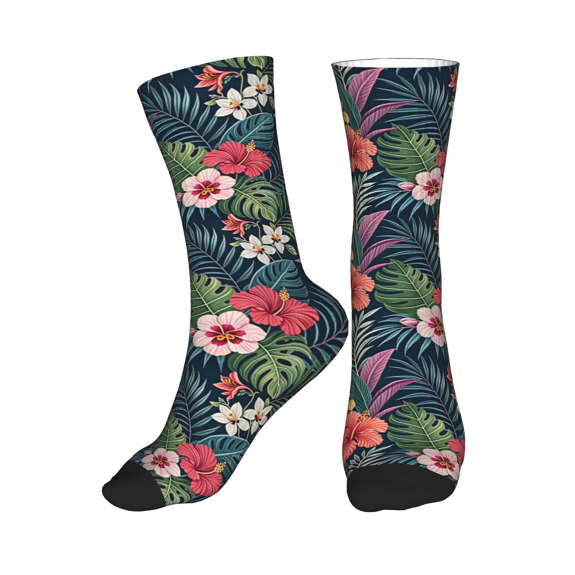 Fun Mens Hawaiian Hibiscus Plu - đánh giá và giá Dress Sock Men