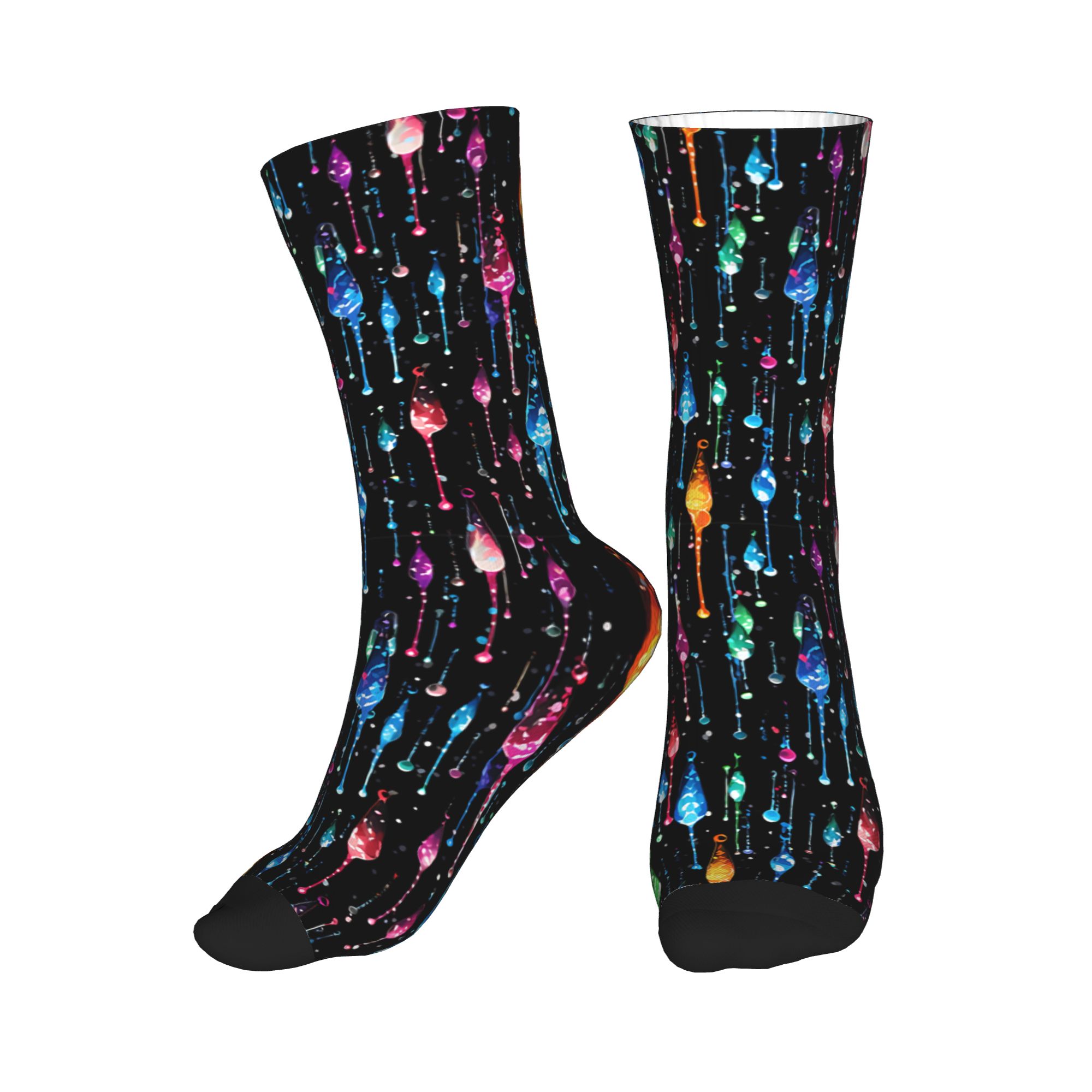Dripping Rainbow Liquid Patter - đánh giá và giá Dress Sock Men